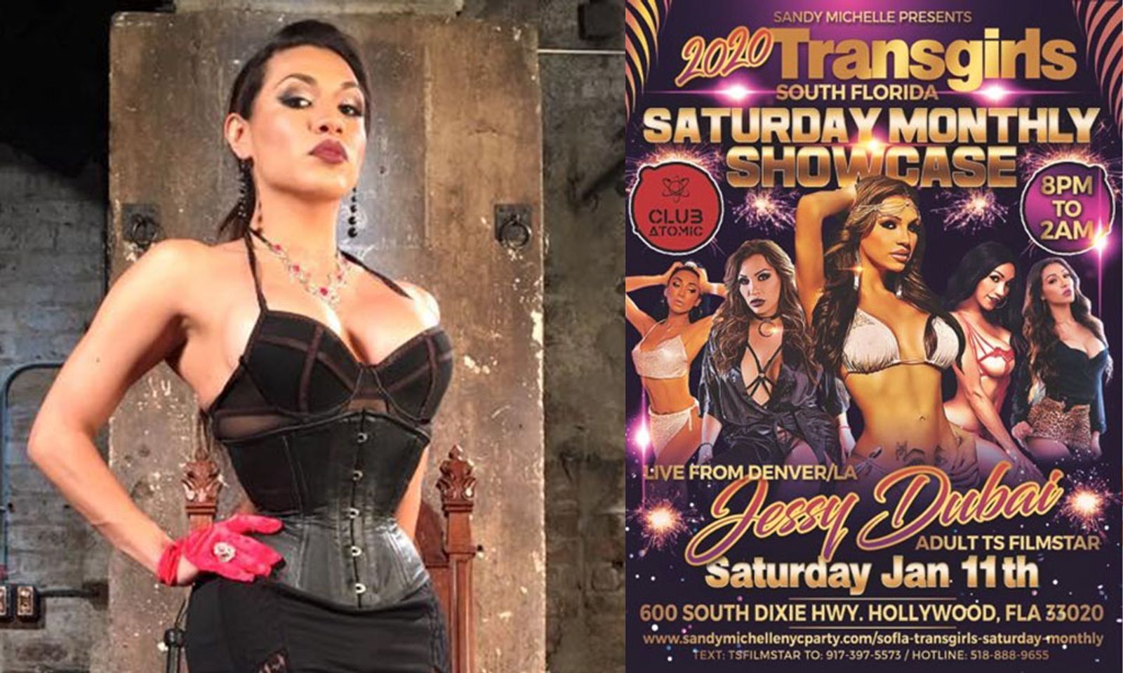 Jessy Dubai to Feature at Club Atomic in Hollywood, FL Saturday