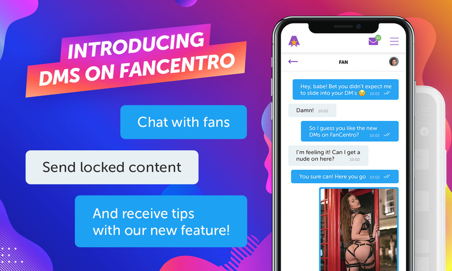 FanCentro Bows DM Feature for Influencers, Fans