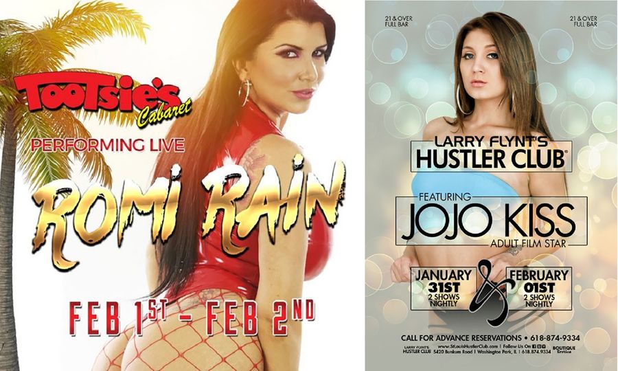 Romi Rain & JoJo Kiss To Feature At Clubs In FL & IL This Weekend