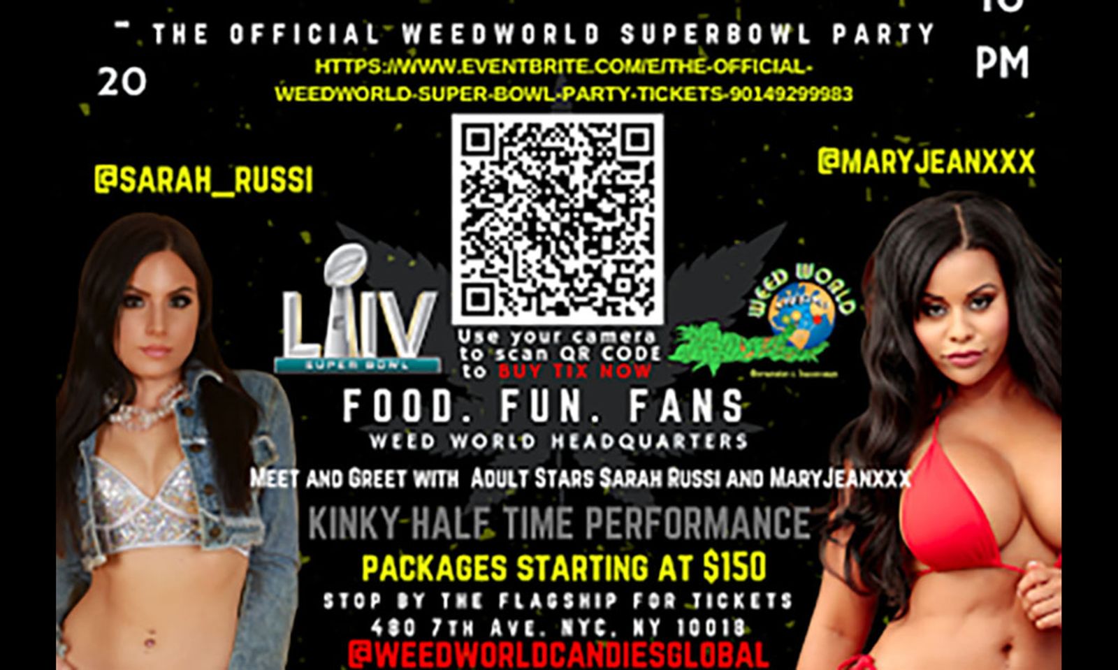 Maryjean & Sarah Russi To Perform At Weed World’s Superbowl Party