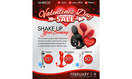 Aneros Hosting Web Sale to Help Couples Get Creative for V-Day